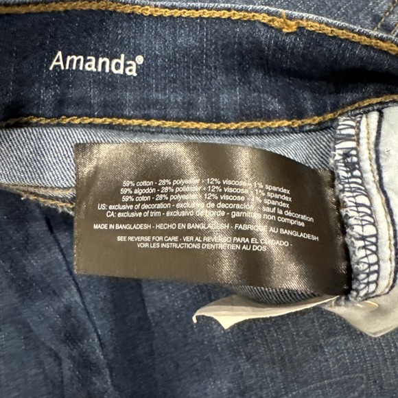 GLORIA VANDERBILT Bermuda Shorts Slim Women's SIZE 10 Amanda Blue Denim - Picture 3 of 10